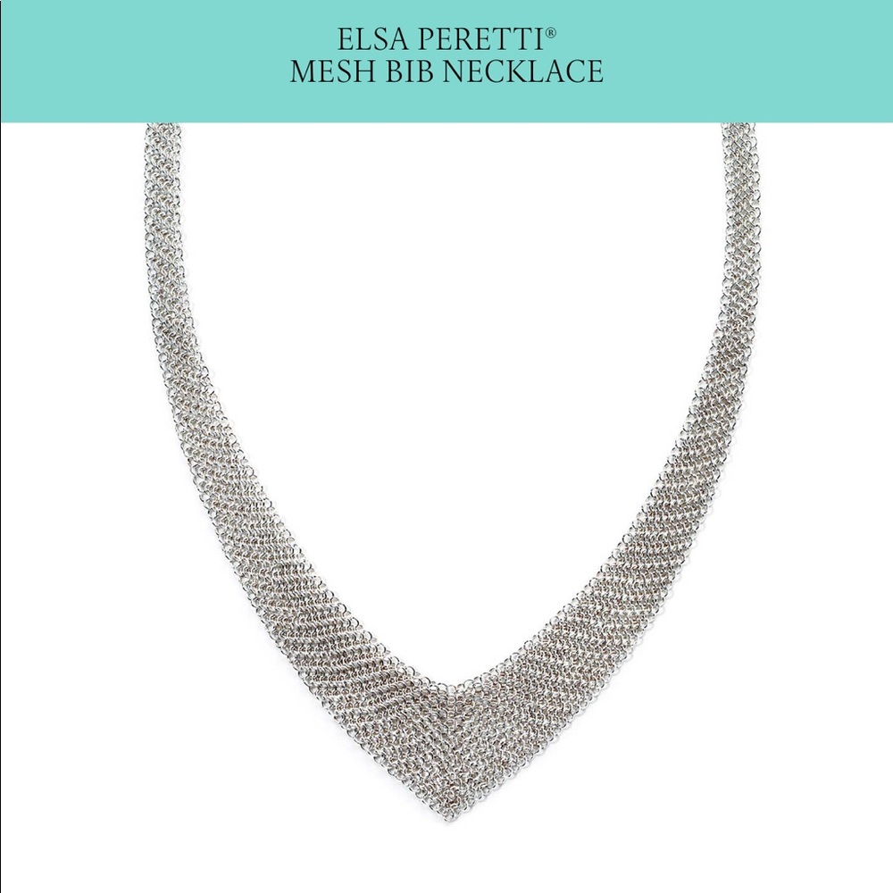 NWOT Tiffany&Co Elsa Peretti mesh bib necklace